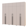 Kleiderschrank mit Schubladen, Regalen und Aufsatz Doros Kasper Kaschmir 2+2+2 Türen 270x48x245 (42005732)