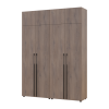 Kleiderschrank mit Schubladen und Aufsatz Doros Kasper Cremona Cannolo 2+2 Türen 180x48x245 (42005543)