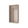 Kleiderschrank Doros City Light Schiebetüren Sonoma Eiche 2 Türen 120x45x225 (42002011)