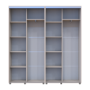 Kleiderschrank Doros Sigma Slim Schiebetüren Kaschmir 2+2 Türen 200x45x214.4 (42005586)