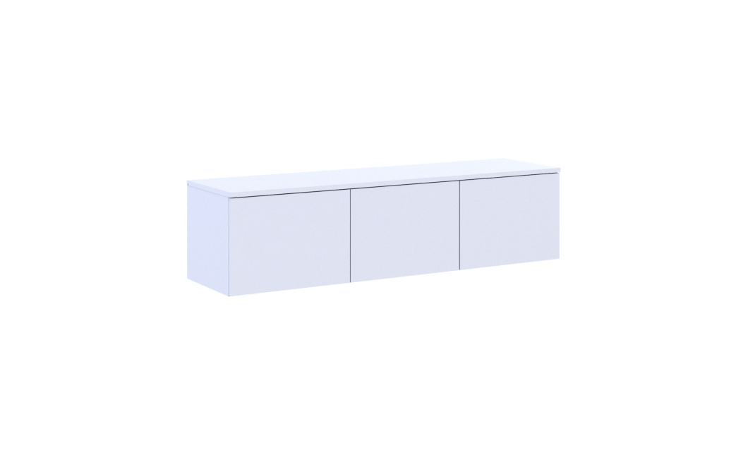 TV-Board Doros Levia Weiß 3 Türen 130х35х33 (41516288)