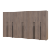 Kleiderschrank mit Regalen und Schubladen Doros Kasper Cremona Cannolo 3+2+3 Türen 360x48x204 (42005743)