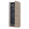 Kleiderschrank Doros Promo mit Drehtüren Sonoma Eiche mit Böden 2 Türen 90x48x204 (42005098)