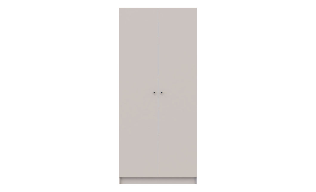 Kleiderschrank Doros Promo mit Drehtüren Kaschmir 2 Türen 90x48x204 (80737668)