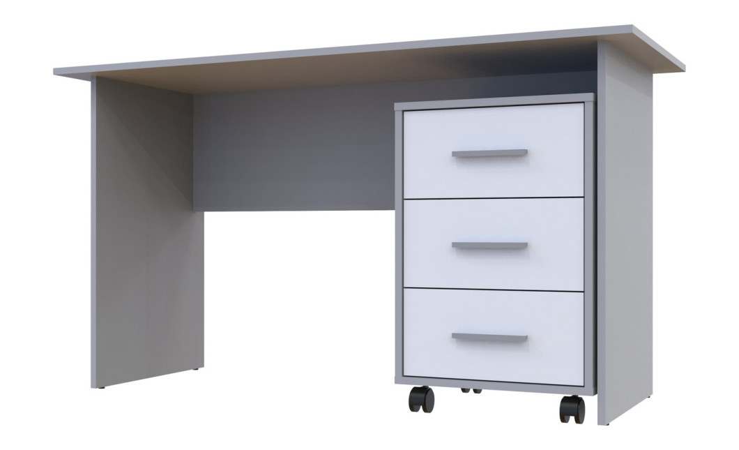 Computertisch Doros T3 Grau Weiß 120x60x78 (44900061)