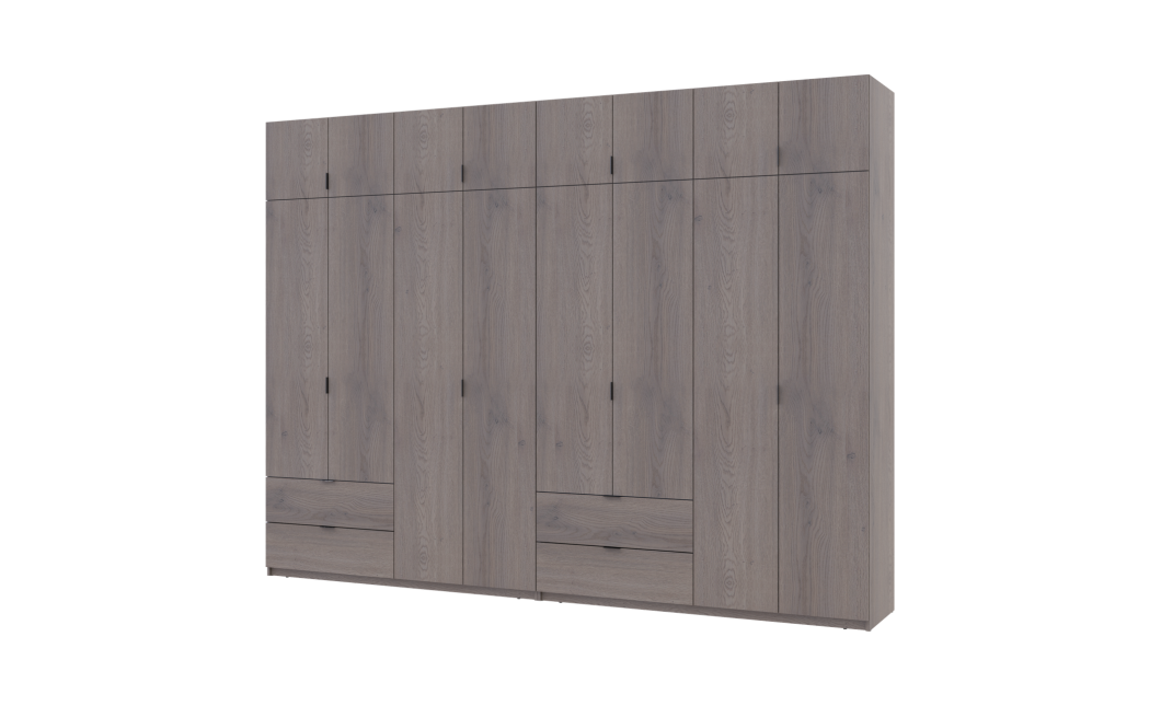 Kleiderschrank Doros Lukas Cannolo / Cannolo 4+4 Türen 320x50x240 (42005246)