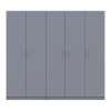 Kleiderschrank-Set Doros Promo Grau 2+3 Türen 225x48x204 (80737767)