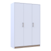 Kleiderschrank Doros Austin mit Drehtüren Weiß 135x51x205 (80737167)
