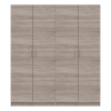 Kleiderschrank Doros Promo Set mit Böden Sonoma Eiche 2+2 Türen 180x48x204 (44900287)