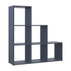 Regalsystem Doros Step 3x3 Graphitgrau offen 102,6x28,8x106,1 (41516162)
