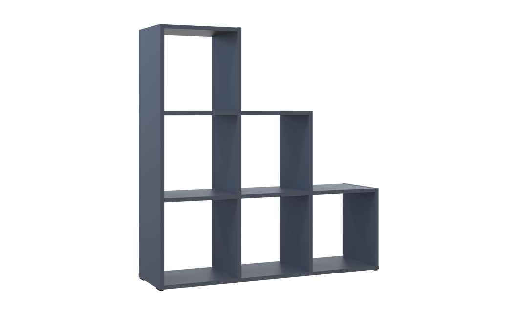 Regalsystem Doros Step 3x3 Graphitgrau offen 102,6x28,8x106,1 (41516162)