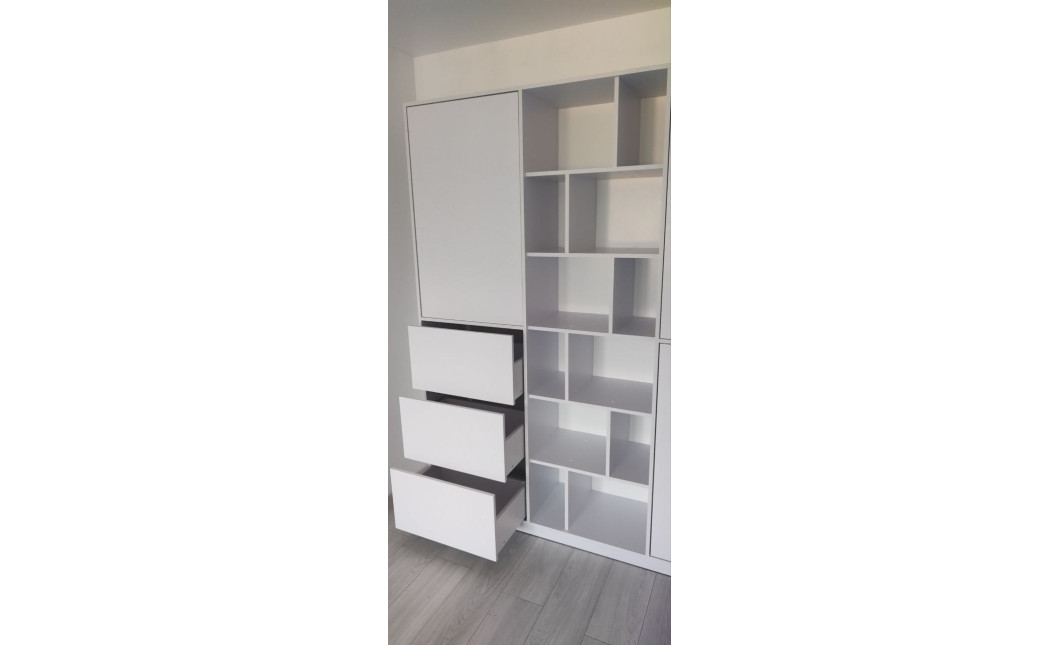 Kleiderschrank Doros Morgan Weiß 2 Türen 180x38,5x210 (42001246)