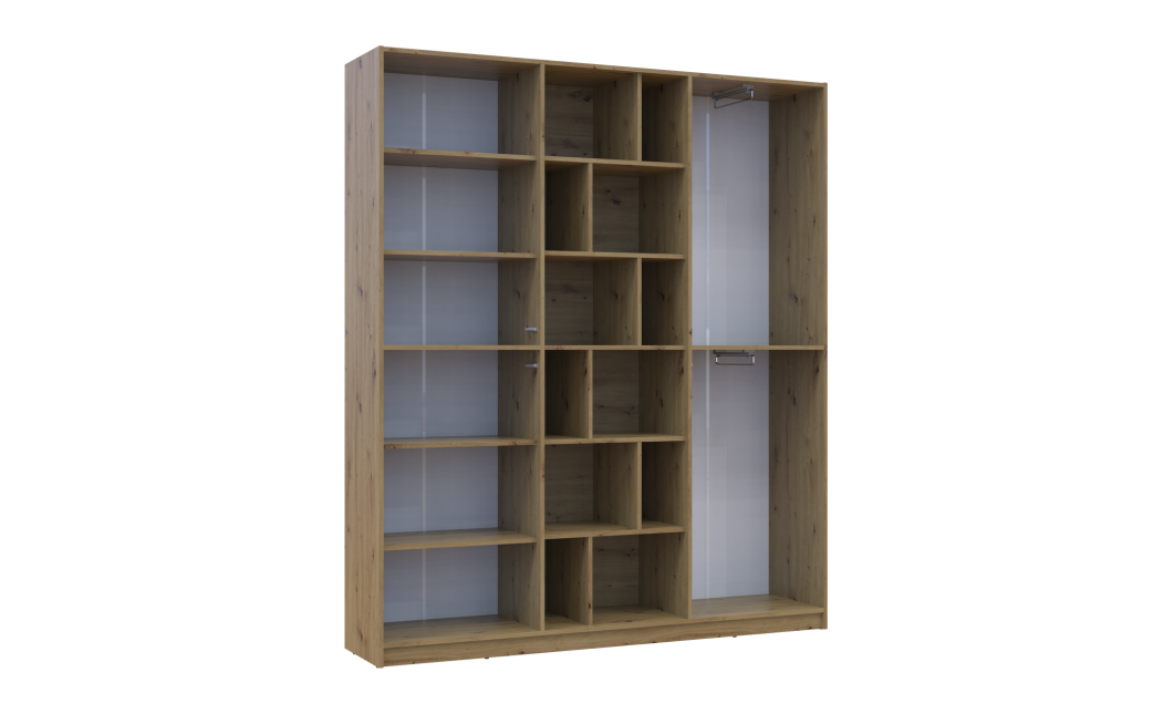Kleiderschrank Doros Morgan Artisan Eiche/Kaschmir 180x40x210 (44900408)