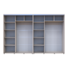 Kleiderschrank Doros Sigma Slim Schiebetüren Kaschmir 2+2 Türen 330x60x214.4 (42005613)