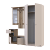 Flurmöbel Set Bela + Kleiderschrank Promo Eiche Evok/Kaschmir 190x48x204 (42005330)