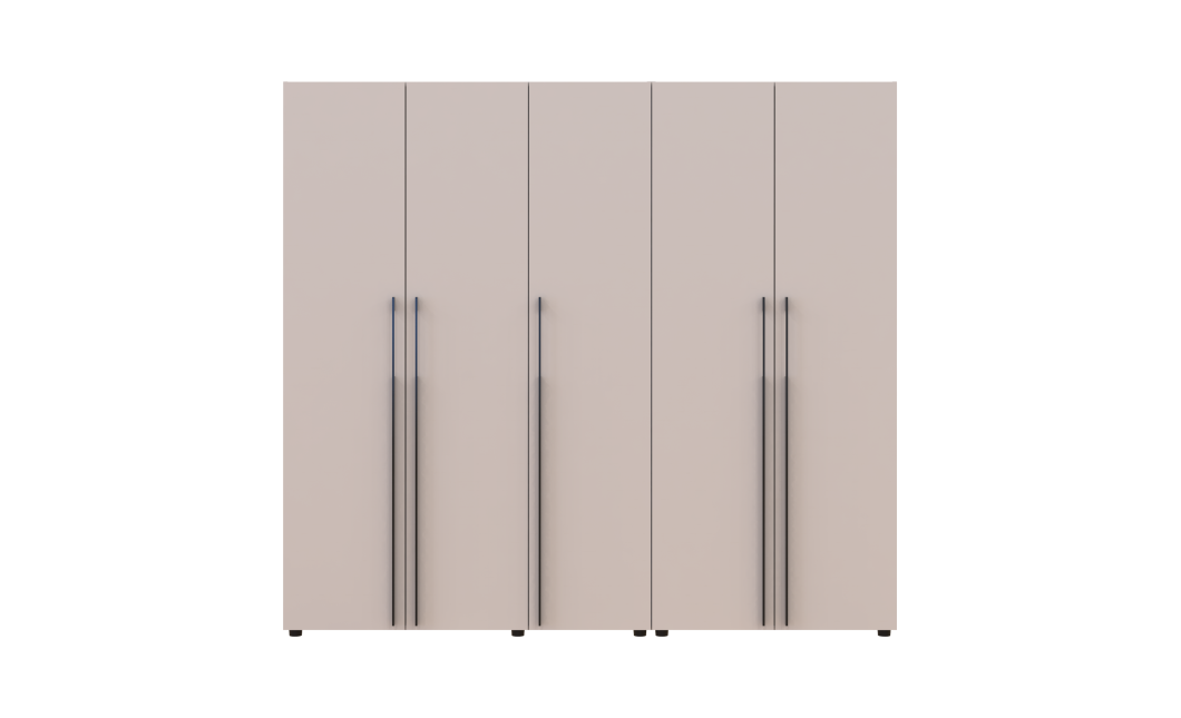 Kleiderschrank Doros Kasper Kaschmir 2+3 Türen 225x50x204 (42005514)