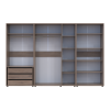 Kleiderschrank mit Regalen und Schubladen Doros Kasper Cremona Cannolo 2+3+2 Türen 315x48x204 (42005739)