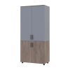 Kleiderschrank Doros Thorn Cremona Cannolo/Grau 2 Türen Böden 90x51,6x200 (44900456)
