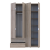 Kleiderschrank Doros Lukas mit Drehtüren Sonoma Eiche 160x50x240 (80737730)