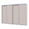 Kleiderschrank Doros Sigma Slim Schiebetüren Kaschmir 2+2 Türen 290x45x214.4 (42005604)