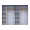 Kleiderschrank Doros Sigma Slim Schiebetüren Kaschmir 2+2 Türen 280x45x214.4 (42005602)