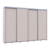Kleiderschrank Doros Sigma Slim Schiebetüren Kaschmir 2+2 Türen 300x45x214.4 (42005606)