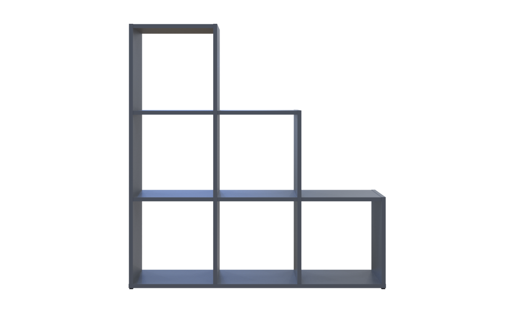 Regalsystem Doros Step 3x3 Graphitgrau offen 102,6x28,8x106,1 (41516162)