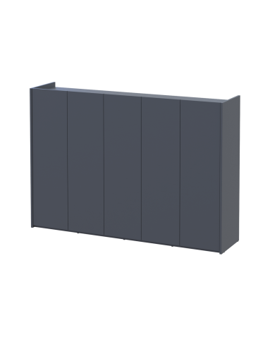 Schuhschrank Doros Kassel Graphitgrau 5 Türen 159x40x110 (41516219)