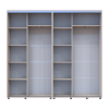 Kleiderschrank Doros Sigma Slim Schiebetüren Kaschmir 2+2 Türen 230x45x214.4 (42005592)