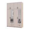Kleiderschrank mit Spiegel und hohem Aufsatz Doros Rondi Kaschmir 2+2 Türen 164x52x260 (42005641)