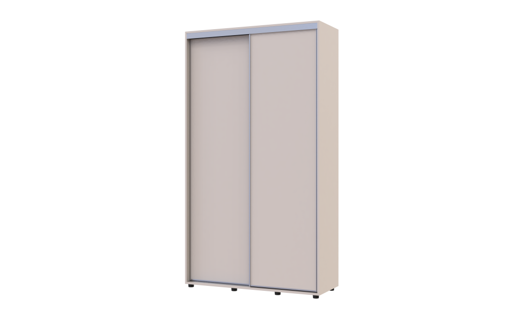 Kleiderschrank Doros Sigma Slim Schiebetüren Kaschmir 2 Türen 120x45x214.4 (42005446)