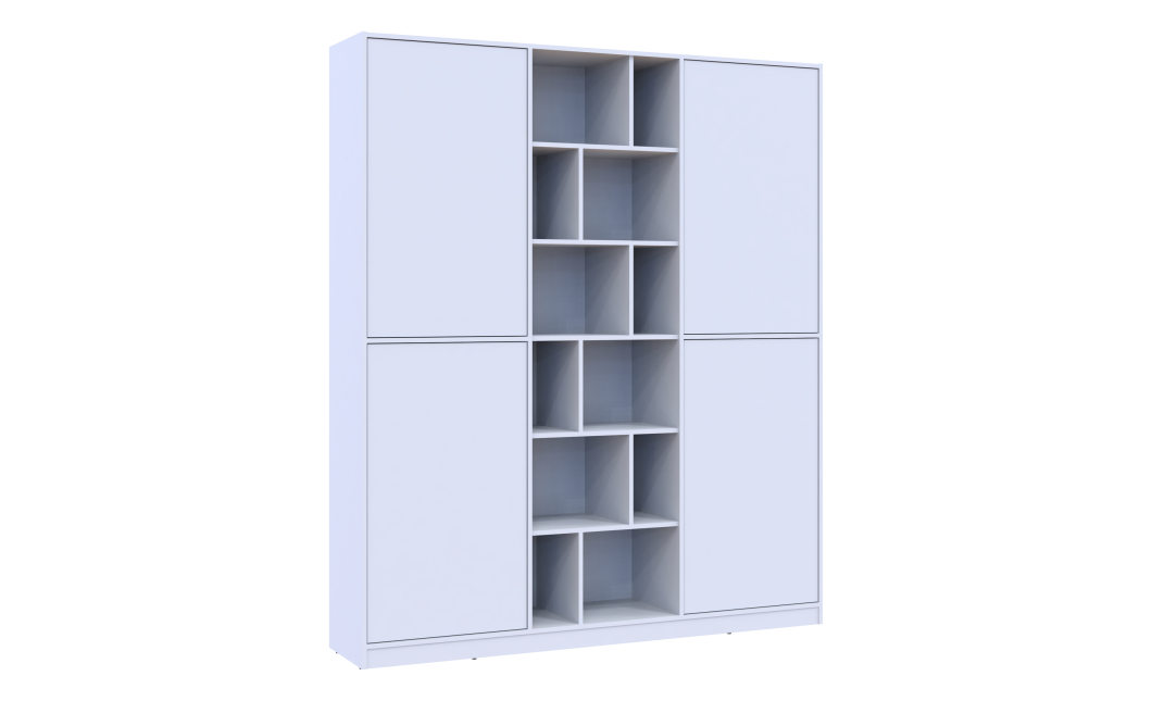 Kleiderschrank Doros Morgan Weiß 2 Türen 180x38,5x210 (42001246)