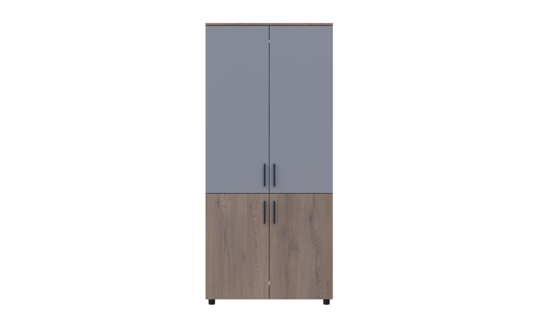 Kleiderschrank Doros Thorn Cremona Cannolo/Grau 2 Türen Kleiderstange 90x51,6x200 (44900455)