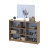 Schuhschrank Doros Kassel mit Spiegel Eiche Evoke 5 Türen 159×40×110 (42005502)
