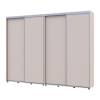 Kleiderschrank Doros Sigma Slim Schiebetüren Kaschmir 2+2 Türen 280x45x214.4 (42005602)