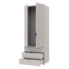 Kleiderschrank Doros Gelar mit Drehtüren Kaschmir 2 Türen 77,5x49,5x203,4 (80737632)