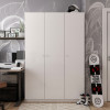 Kleiderschrank Doros Promo mit Drehtüren Weiß 3 Türen 135x48x204 (80737071)