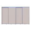 Kleiderschrank Doros Sigma Slim Schiebetüren Kaschmir 2+2 Türen 340x60x214.4 (42005615)