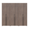 Kleiderschrank mit Schubladen, Regalen und Aufsatz Doros Kasper Cremona Cannolo 2+2+2 Türen 270x48x245 (42005733)