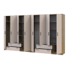 Kleiderschrank Doros Rondi Artisan Eiche/Kaschmir 4+4 Türen 320x52x195 (42005662)
