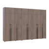 Kleiderschrank mit Schubladen, Regalen und Aufsatz Doros Kasper Cremona Cannolo 3+2+3 Türen 360x48x245 (42005745)