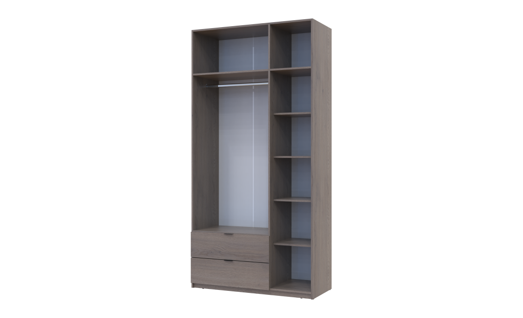 Drehtürenschrank Doros Lukas Cannolo 3 Türen 120x50x240 (44900368)