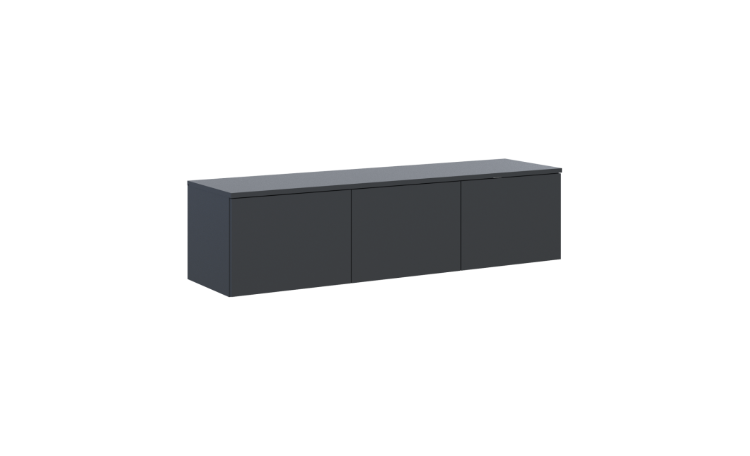 TV-Board Doros Levia Anthrazit 3 Türen 130х35х33 (41516289)