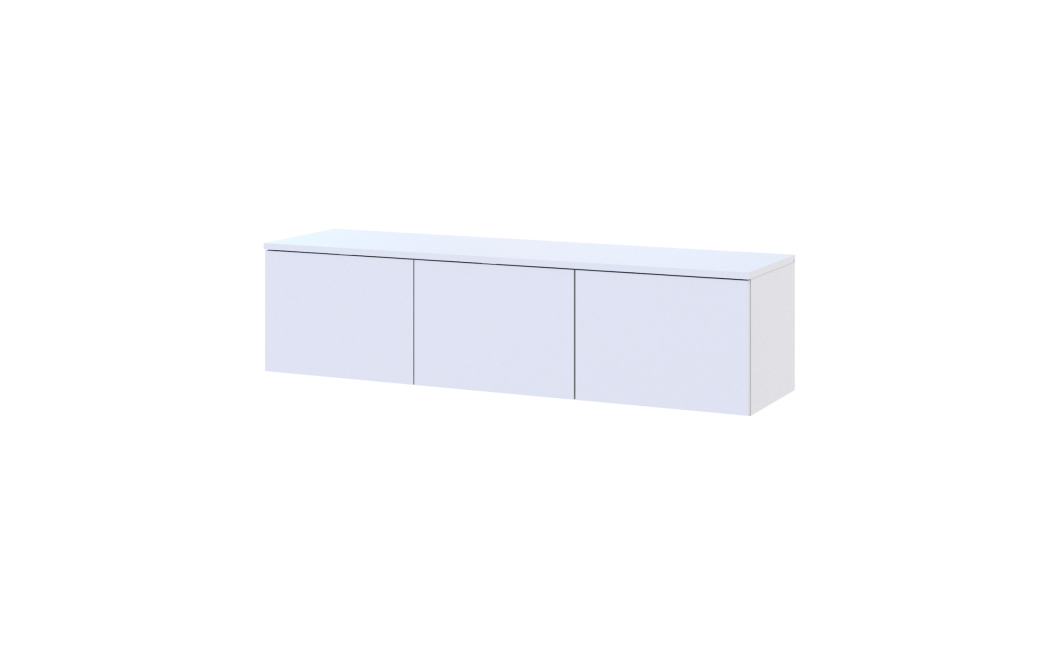 TV-Board Doros Levia Weiß 3 Türen 130х35х33 (41516288)