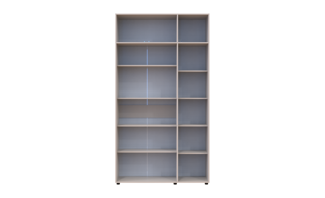 Kleiderschrank mit Regalen und Aufsatz Doros Kasper Kaschmir 3 Türen 135x48x245 (42005564)