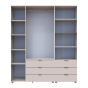 Kleiderschrank Doros Gelar Kaschmir 3 Türen Säulenschrank 176,2x49,5x203,4 (42005175)