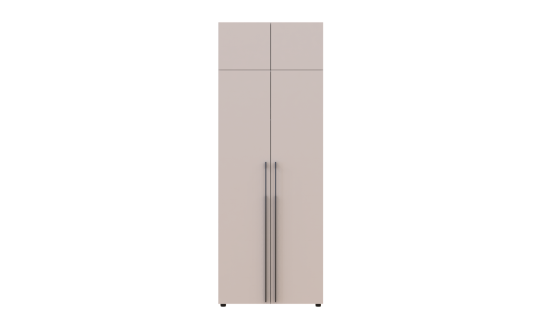 Kleiderschrank mit Regalen und Aufsatz Doros Kasper Kaschmir 2 Türen 90x48x245 (42005536)