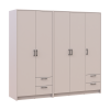Kleiderschrank Doros Rondi Kaschmir 2+3 Türen 203x52x195 (42005618)