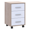 Rollcontainer Doros T3 Sonoma Eiche Weiß 43x42x66,4 (41902060)