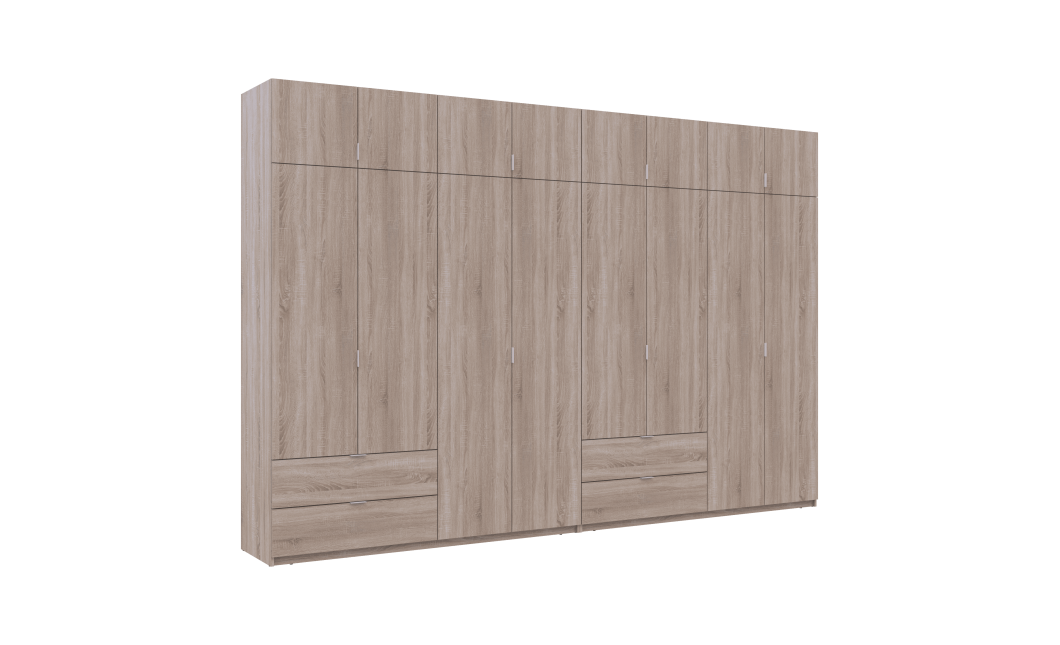 Kleiderschrank Doros Lukas Sonoma Eiche 4+4 Türen 360x50x240 (42005143)